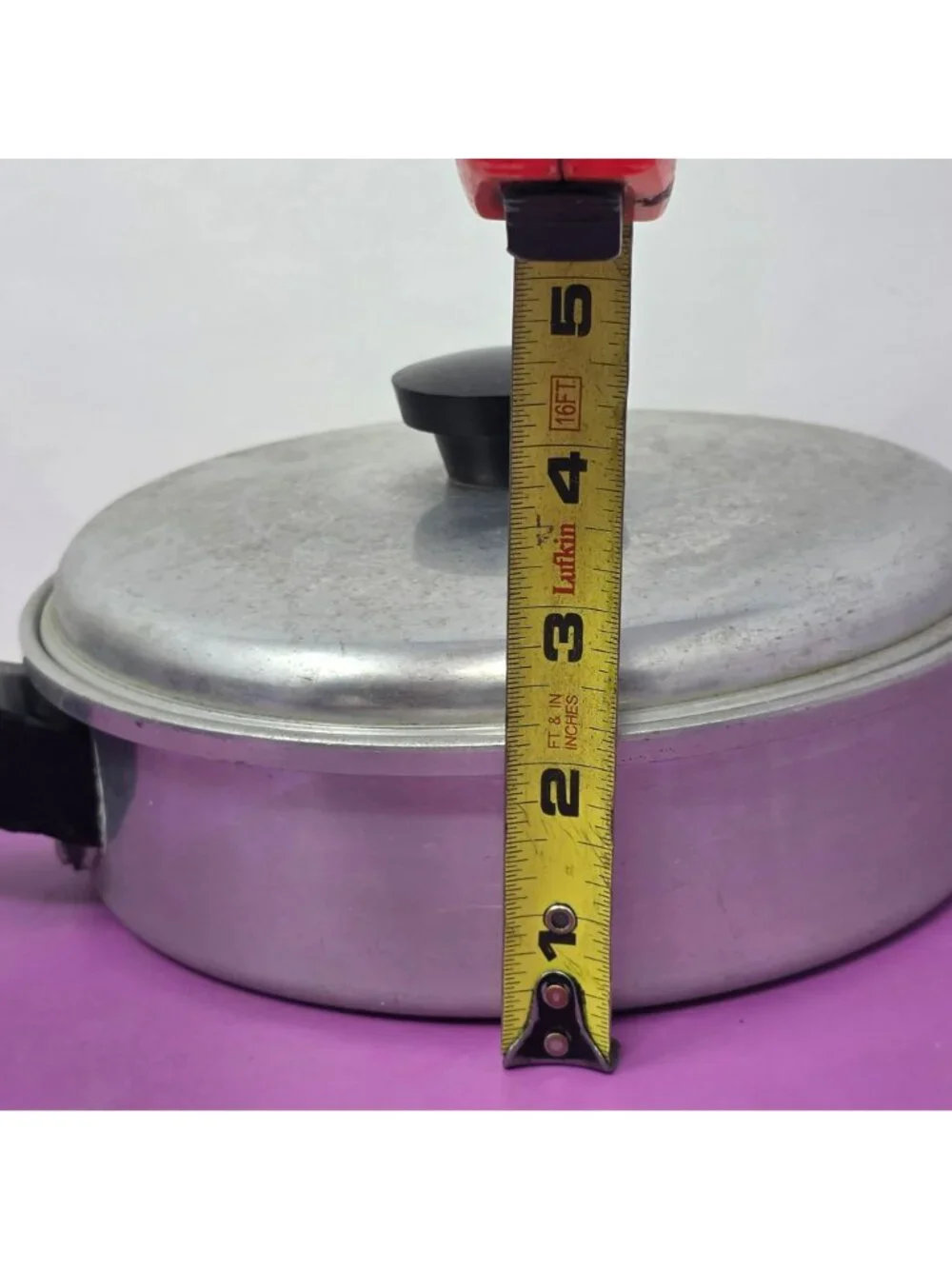 Vintage Ward's Best Quality Aluminum 3 Egg Poacher Pan w/Lid Complete Cooker